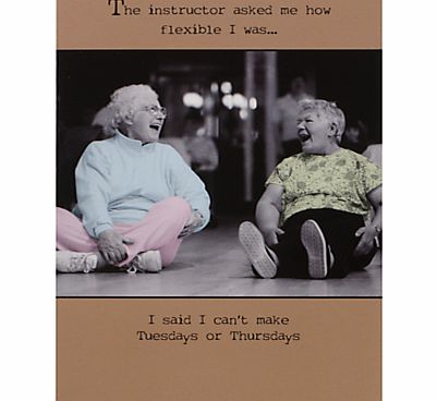 Two Women Laughing Humorous Birthday Card
