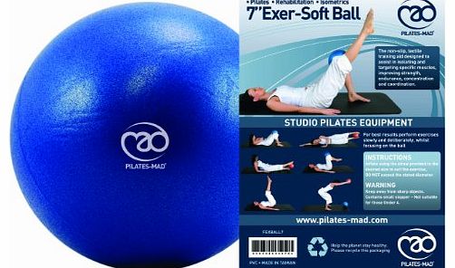 Yoga-Mad Exer-Soft Ball 7`` Blue