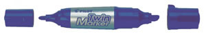 BegreeN Twin Permanent Marker Blue Ref