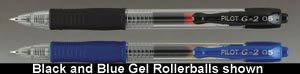 Pilot G205 Gel Rollerball Pen Rubber Grip