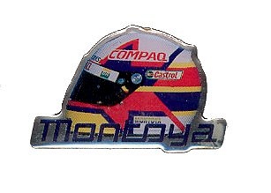 Pinbadges BMW Williams Montoya Helmet Pin Badge