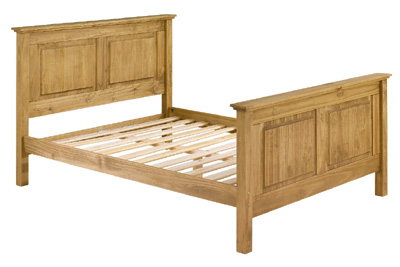pine 5FT BEDSTEAD HIGH END SANTA FE CORONA