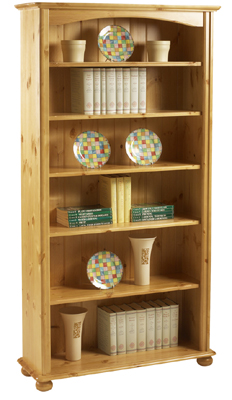 PINE BOOKCASE DEEP HARVEST