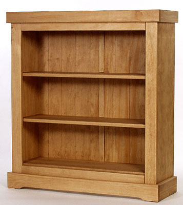 pine BOOKCASE LOW SANTA FE ANTIQUE WAX