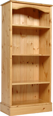 pine BOOKCASE MEDIUM NARROW 49IN x 22IN ONE RANGE