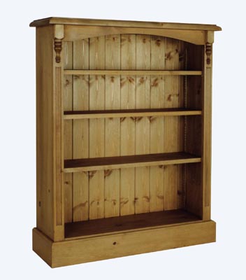 pine BOOKCASE VICTORIAN LOW