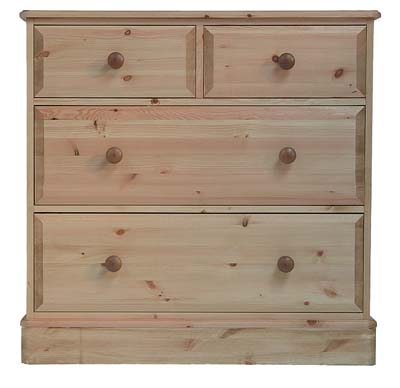pine CHEST 2 OVER 2 DEEP OLD MILL