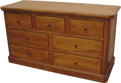 PINE CHEST OF DRAWERS 3 OVER 2 OVER 2 RUSTIC