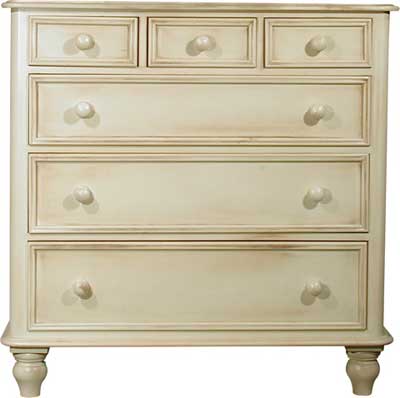 pine CHEST OF DRAWERS 3 OVER 3 ASCOT
