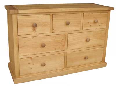 Chest of Drawers 3 over 4 Drawers Cottage