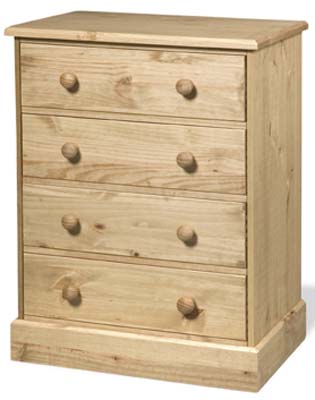 pine Chest of Drawers 4 Drawer Cotswold Value