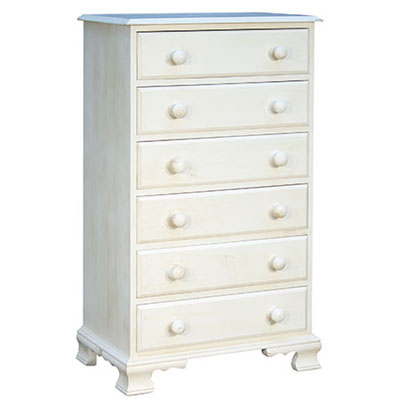pine CHEST OF DRAWERS 6 DRAWER OGEE Pt4