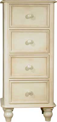 CHEST OF DRAWERS TALL NARROW 4 DRAWER ASCOT