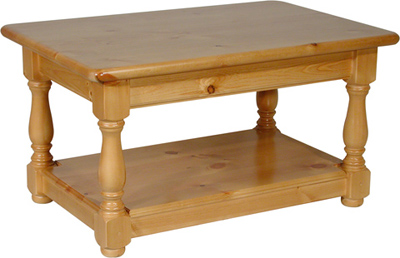 COFFEE TABLE 2ftx3ft WITH SHELF