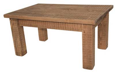 pine COFFEE TABLE SMALL OBLONG ROUGH SAWN