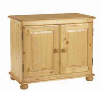 pine CUPBOARD 2 DOOR DEEP CORNDELL HARVEST