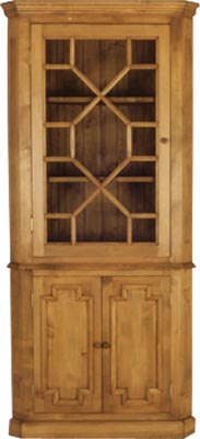 PINE CUPBOARD CORNER  ASTRAGAL