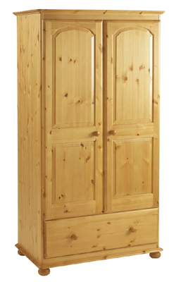 Double Wardrobe With Drawer Extra Deep