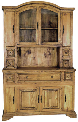 PINE GLAZED DRESSER MORELOS