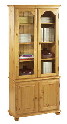 PINE LIBRARY UNIT GLAZED HARVEST