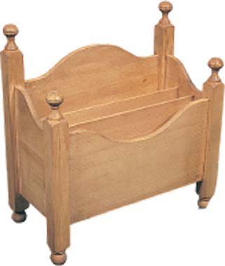 PINE MAGAZINE RACK CANTERBURY