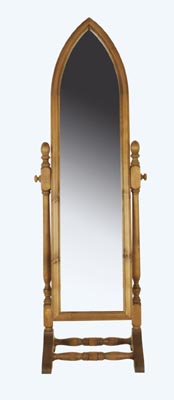 PINE MIRROR CHEVAL GOTHIC