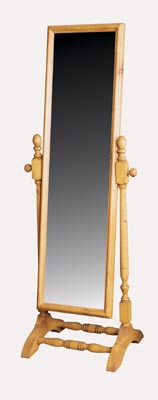 PINE MIRROR CHEVAL PLAIN GLASS