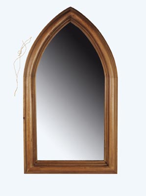 PINE MIRROR WALL GOTHIC