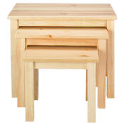 Pine Nest Set of 3 Tables