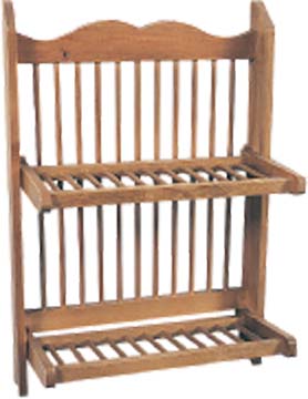 PINE PLATE RACK FOLDING