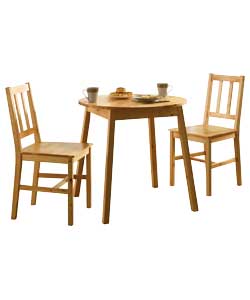 PINE Dining Table and 2 Chairs