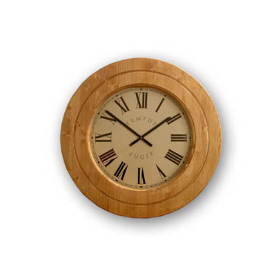 PINE STATION CLOCK MED