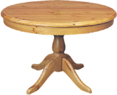 TABLE DRUM TOP ROUND COUNTRY PINE