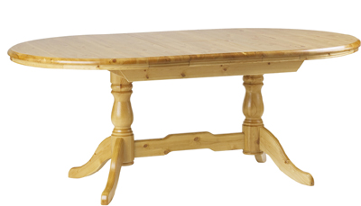 pine TABLE TWIN PEDESTAL FLIPTOP CORNDELL HARVEST