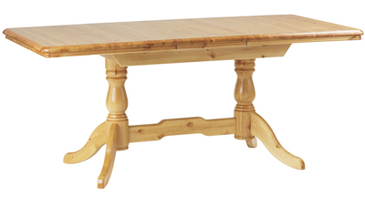 pine TABLE TWIN PEDESTAL RECTANGULAR FLIPTOP