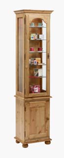 pine TALL NICHE CABINET CORNDELL HARVEST