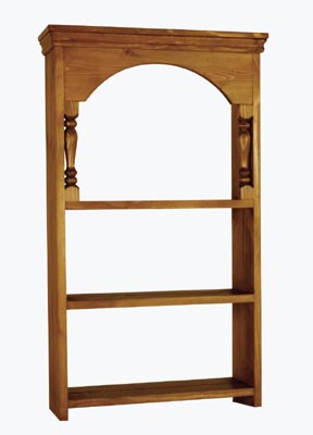PINE WALL RACK SMALL PLAIN