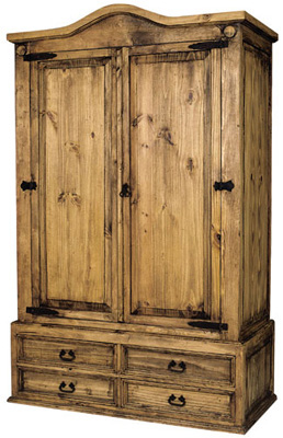 PINE WARDROBE 4DRAWER SAN ANTONIO