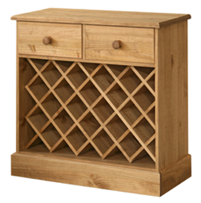 pine Wine Rack With Drawers Cotswold Value