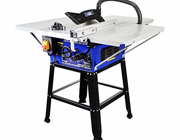 Pingtek Blueline 250mm (10``) Bench Table Saw with 3 Table Extensions amp; Leg Stand. 230v