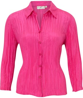 PINK Crinkle Blouse