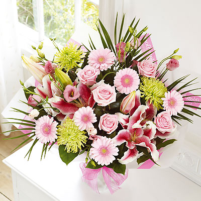 pink Extravagance Hand-tied