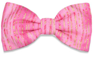 pink Gold Bow Tie