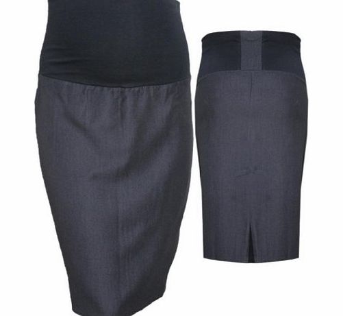 Pink Pixie Tailored Office Pencil Wiggle Maternity Skirt