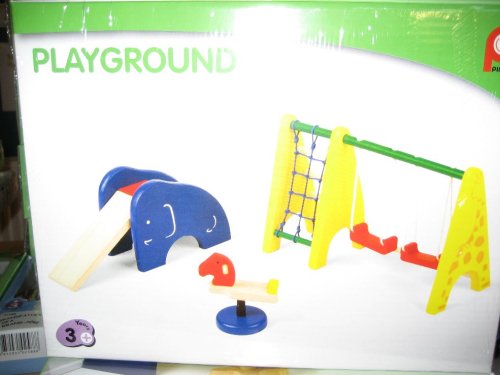 Pintoy Dolls House Wooden Accessory set - Playground