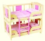 Pintoy Wooden Dolls Bunk Bed