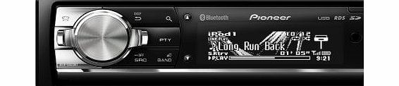 Pioneer CD Tuner with iPod/iPhone Control, Bluetooth, 2x Rear USB, SD Card Slot and 3 Hi-Volt RCA Pre-outs