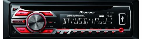 DEH-4500BT RDS Tuner with Illuminated Front USB and Aux-In