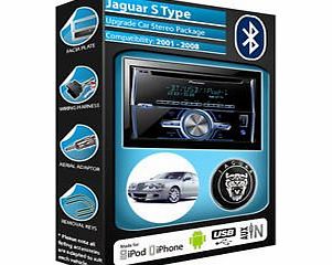 Pioneer Jaguar X Type car stereo CD player Pioneer FH-X700BT Bluetooth Handsfree kit plays USB / AUX iPod / iPhone / Android