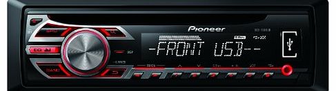 Pioneer RDS Tuner with Illuminated Front USB and Aux-In - Black